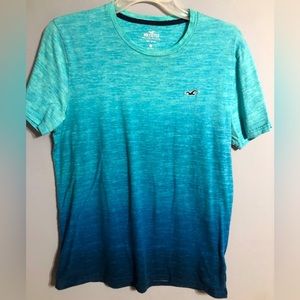 Hollister t shirt, blue fading down shirt